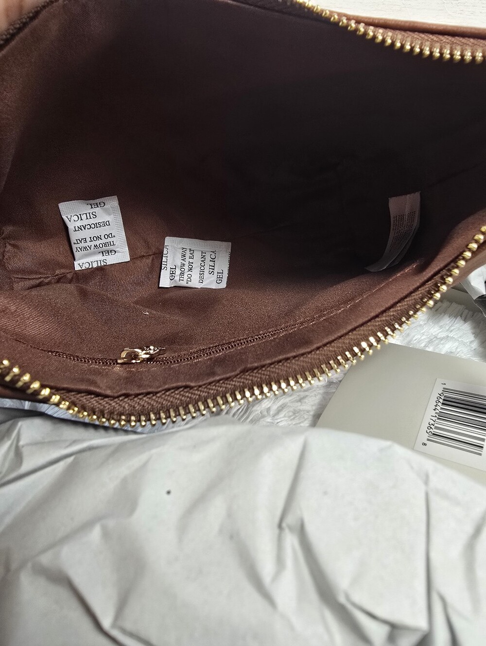 Valentino Orlandi Brown Quilted Shoulder Bag with Gold Logo - Picture 14 of 16